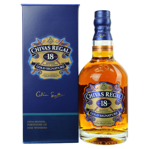 Chivas Regal 18 Jahre Gold Signature Blended Scotch Whisky 40,0% Vol., 0,7 Liter