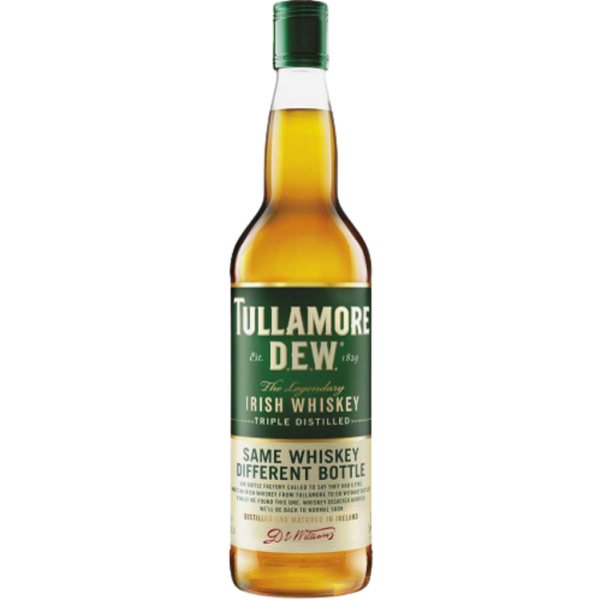 Whiskey € Liter, Dew Blended Tullamore 40,0% Irish 18,78 Vol., 0,7