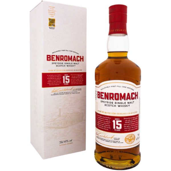 Benromach 15 Years Speyside Single Malt Scotch Whisky 43,0% Vol., 0,7 Liter