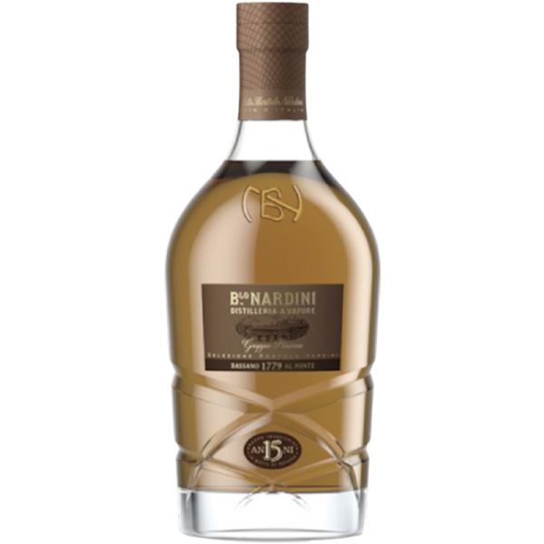 Grappa Riserva 15 Anni 45,0% Vol., 0,7 Liter in Geschenkpackung | Nardini