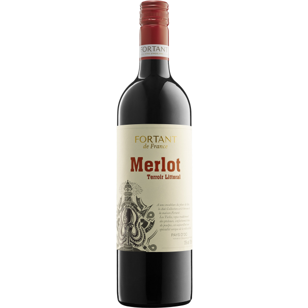 2023 | Merlot Terroir Littoral Vin de Pays dOc IGP 0,75 Liter | Maison Fortant de France