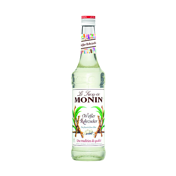 Monin Rohrzucker wei&szlig; Sirup 0,7 Liter Glas