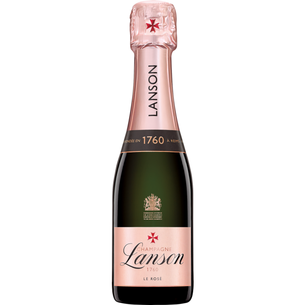 Champagne Lanson 1760 Le Ros&eacute; Brut 0,2 Liter Mini