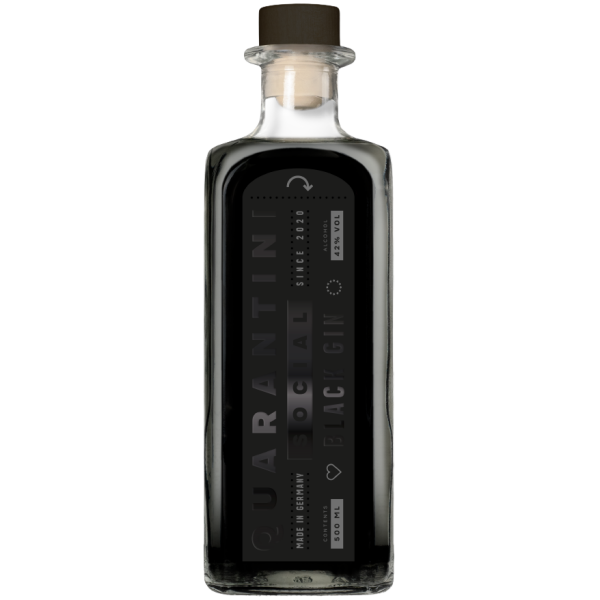 Quarantini Black Gin 42,0% Vol., 0,5 Liter