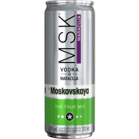 MSK by  Moskovskaya Vodka &amp; Maracuja 10,0% Vol., 0,33 Liter Dose