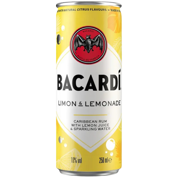 Bacardi Limon &amp; Lemonade in Dose 10,0% Vol., 0,25 Liter