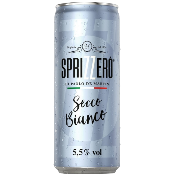 SpriZZero Secco Bianco italienischer Aperitif 0,25 Liter Dose