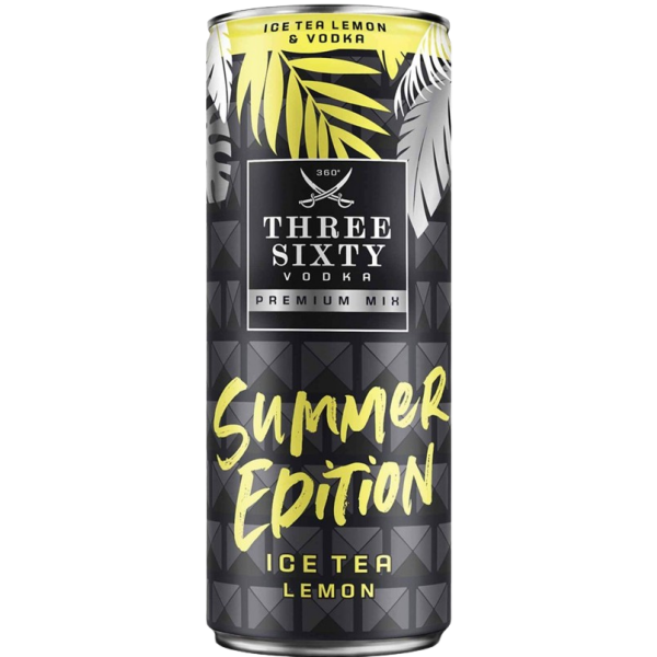 Three Sixty Vodka Ice Tea Lemon Premix / 330ml