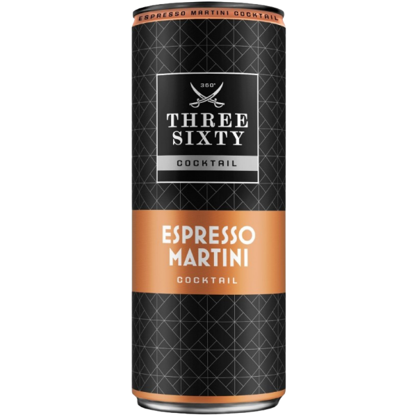 Three Sixty Espresso Martini Cocktail 0,25 Liter Dose