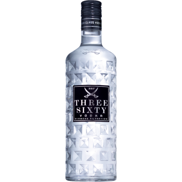 Three Sixty Liter, Diamond 0,5 € 9,42 37,5% Vol., Filtration Vodka