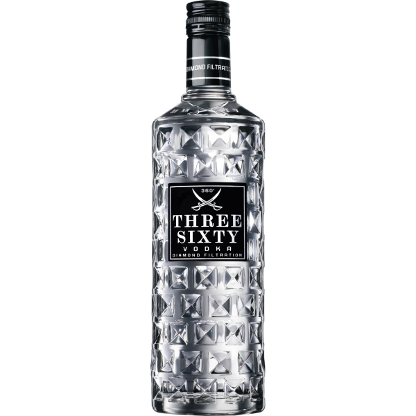 Liter, Filtration 16,40 Diamond € 37,5% Vol., Vodka Three Sixty 1,0
