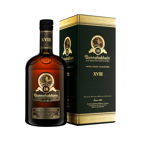 Bunnahabhain 18 Jahre Islay Single Malt Scotch Whisky 46,3% Vol., 0,7 Liter